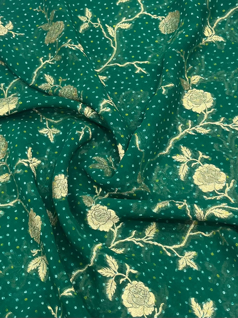 Georgette Banarasi Fabric  (2.5 Meters Each Design)