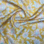 Russian Silk with Thread Work Fabric  (2.5 Meters Each Design)