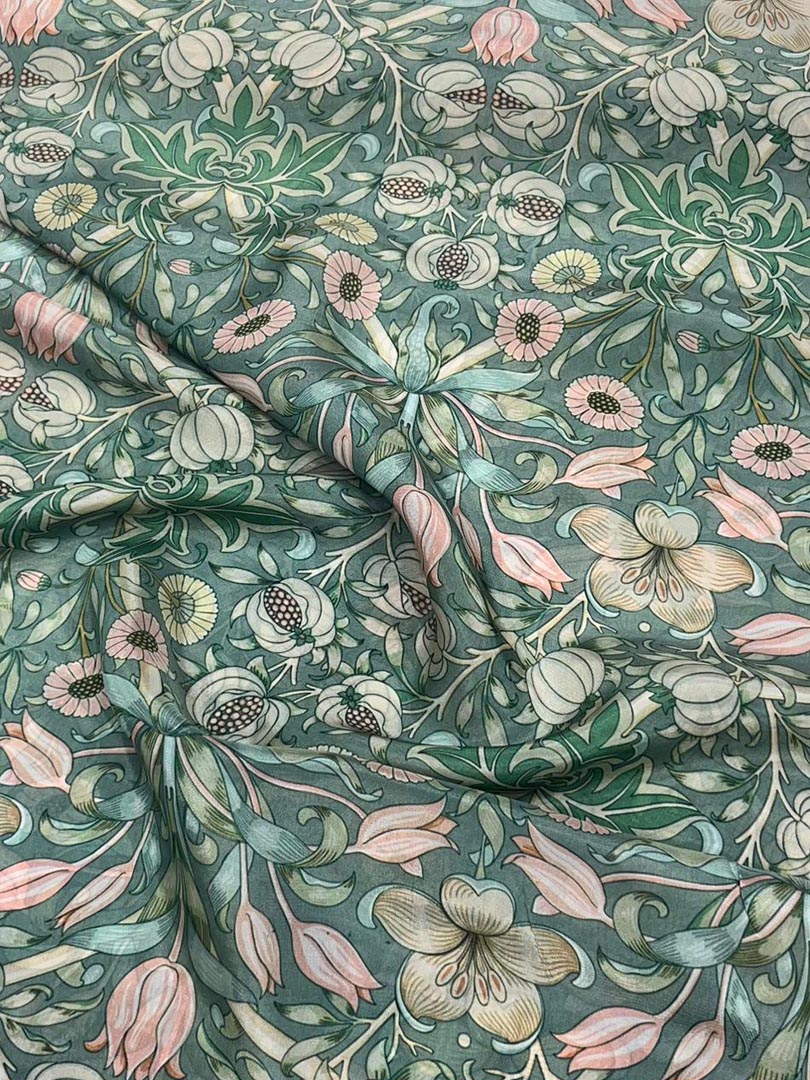 Crepe Printed Unstitched Fabric  (2.5 Meters Each Design)
